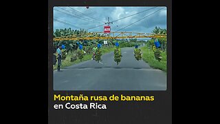 ‘Trenes aéreos’ para transportar bananas en Costa Rica