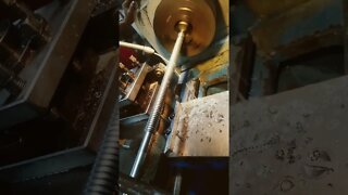 Lead Screws Cutting With Lathe Machine #shorts