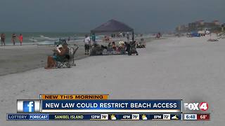 New law could restrict beach access.