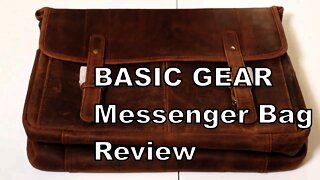 Basic Gear Messenger Bag / Camera bag full grain leather review