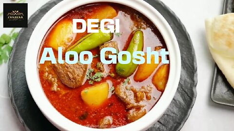 Degi Aloo Gosht _ Recipe _ by Chaskaa