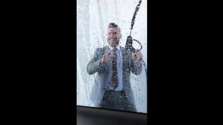 Man does a Magic Mike dance in a Car Wash