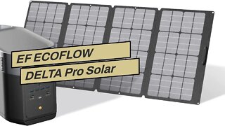 EF ECOFLOW DELTA Pro Solar Generator 3.6KWh/3600W with 400W Portable Solar Panel, Portable Powe...