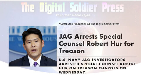 May 21, JAG Arrests Special Counsel Robert Hur for Treason