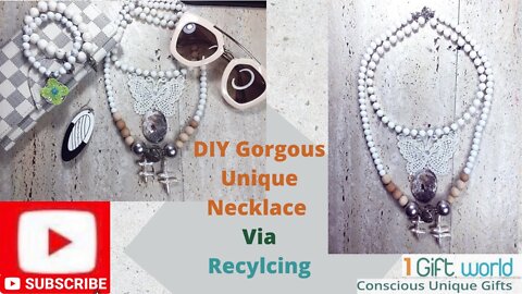 Making a Gorgeous Unique Necklace 'The Classic One' using Recycled Materials