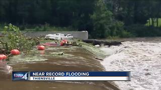 Milwaukee River nearing historic flood levels