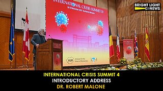 International Crisis Summit 4 – Dr. Robert Malone Introductory Address (Nov. 18, 2023)