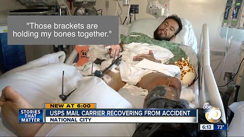 Injured USPS mailman recovering from severe injuries