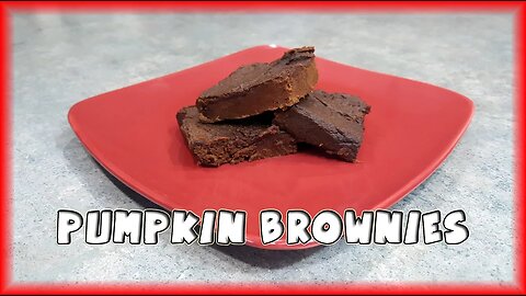 Pumpkin Brownies [Vegan] [Gluten-free]