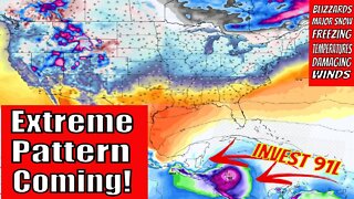 Invest 91L Update & Path, Major Snow Storm Coming Bringing Cold Temperatures & Blizzards