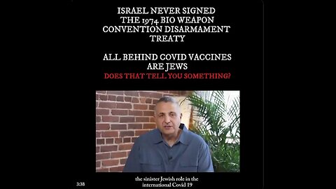 Did you know that Israel NEVER signed the 1974 Bio Weapon Convention Disarmament Treaty?