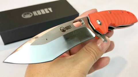 KUBEY Assisted Opening Stainless Steel 4 1/3 Inch Folding Knife with G10 Handle review