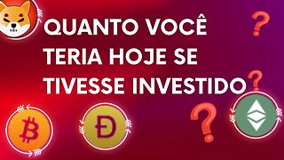 Quanto Você Teria Hoje se Tivesse Investido no Bitcoin no Ethereum e No BNB No DogeCoin e no Xrp?