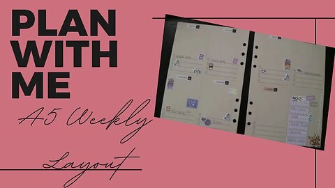 A5 Plan With Me - Weekly Layout