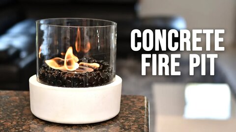 How To Make a Concrete Tabletop Fire Bowl / FIRE PIT
