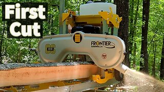 Frontier OS18 Sawmill Setup and First Cut