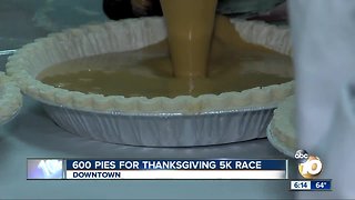 Preparing Pies for Father Joe's Thanksgiving 5K