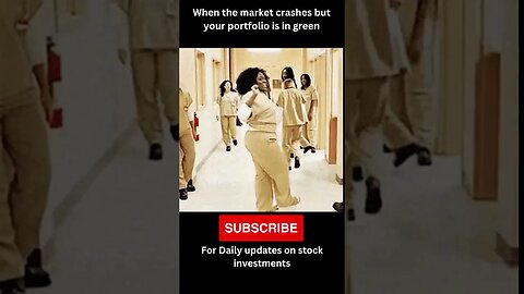 when the stock market crashes but your portfolio is in green #shorts #nifty #sensex #funnyvideos