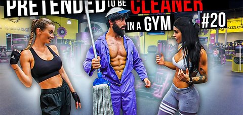 CARAZY CLEANER suprise GIRLS in a GYM prank | Aesthetics in public reactions