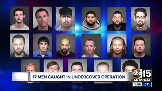 17 men caught in undercover child sex crimes operation