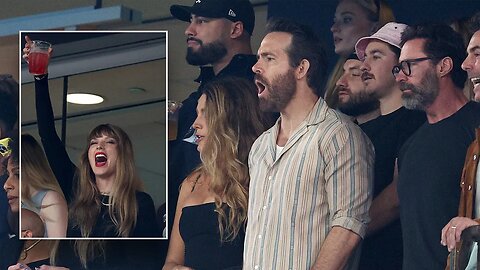 Ryan Reynolds was seen alongside Taylor Swift in the Kansas City Chiefs suite