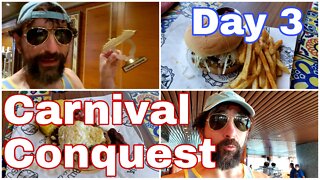 Carnival Conquest | Day 3 | Blue Iguana | Guy's Burger Joint