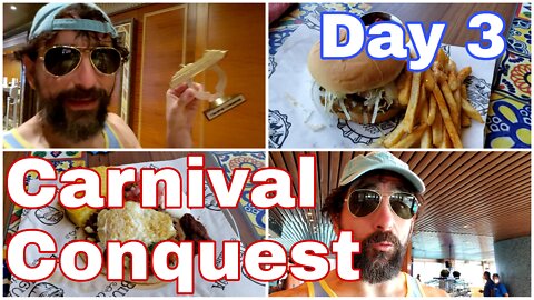 Carnival Conquest | Day 3 | Blue Iguana | Guy's Burger Joint