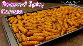 Roasted Spicy Carrots | Dining In With Danielle