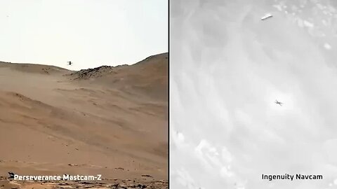 Absolutely Real: Mars Helicopter fly from Perseverance and Ingenuity cams