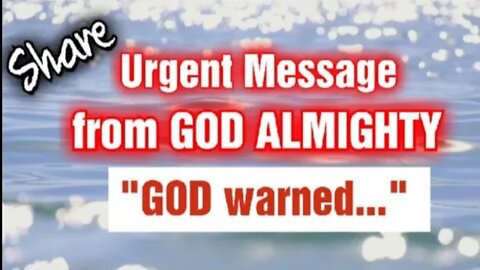 GOD WARNED -A PROPHETIC MESSAGE FOR NOW🔺️ #share #bible #river #judgement #jesus #urgente