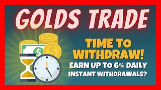 Testing Out My First Withdrawal From Golds Trade 💰 Earn 4% - 5% or 6% In Daily Profits 📈 Day#2 ⏰