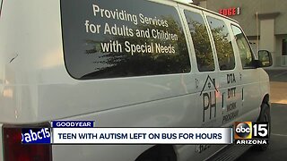 Teen with autism left on bus for hours