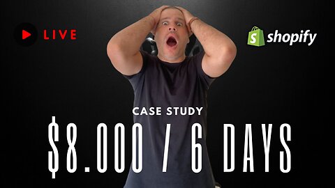 CASE STUDY: This 1 Product Dropshipping Store Made Over $8000 In 6 Days