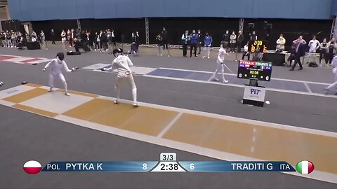 Epee Fencing - Gentle retreat! | Pytka K vs Traditi G