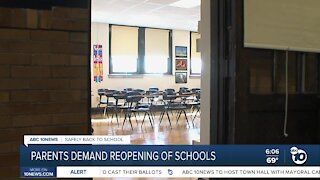 SDUSD parents demand reopening of schools