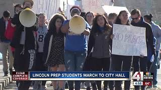 Lincoln Prep students march to City Hall
