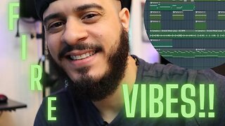 Making a FIRE VIBES beat!! (making a beat from scratch in FL STUDIO) Producer Vlog