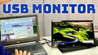 AOC 16” Portable USB LED Monitor Review