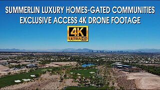 Exclusive Access to Summerlin Luxury Homes- Gated Communities 4K Drone Footage