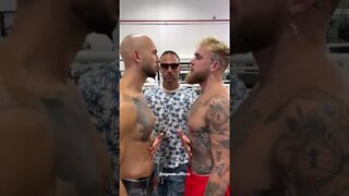 Andrew Tate vs Jake Paul FACEOFF!! #shorts