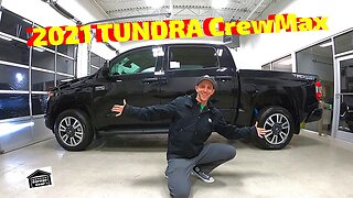 2021 TOYOTA TUNDRA CREWMAX SR5 TRD SPORT Walkaround and Review - Basil Toyota