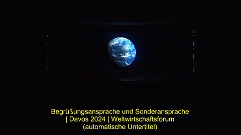 Begrüßungsansprache und Sonderansprache | Davos 2024 | (automatische Untertitel)