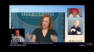 Peter bringing the fire to Jen Psaki about the illegals crossing the border 04/08/22