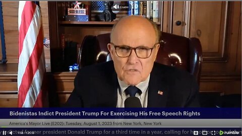 Mayor Rudy Giuliani JD: Jack Smith Indicts President Trump for Exercising His Free Speech Rights