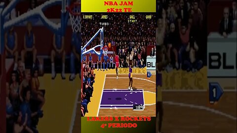 NBA JAM 2K22 TE KOBE E LEBRON LAKERS X ROCKETS 4º QUARTO #semedissaum #snes #shorts