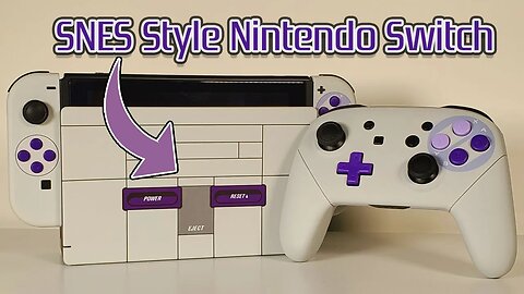 Complete SNES Themed Nintendo Switch Mod...