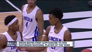 Emoni Bates is the first sophomore to ever win National Gatorade Player of the Year award