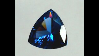 YAG Blue Sapphire Imitation Trillion