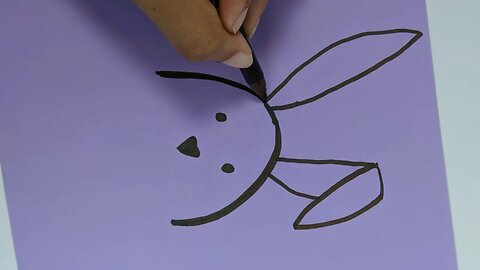 Easy Cute RABBIT DRAWING | CraftiKids