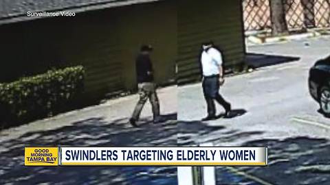 Deputies after con men preying on elderly women